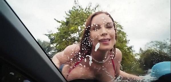  Mommy Got Boobs - Mamas Car Wash scene starring Diamond Foxxx and Kyle Mason